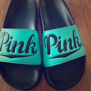 Teal Slides from Pink
